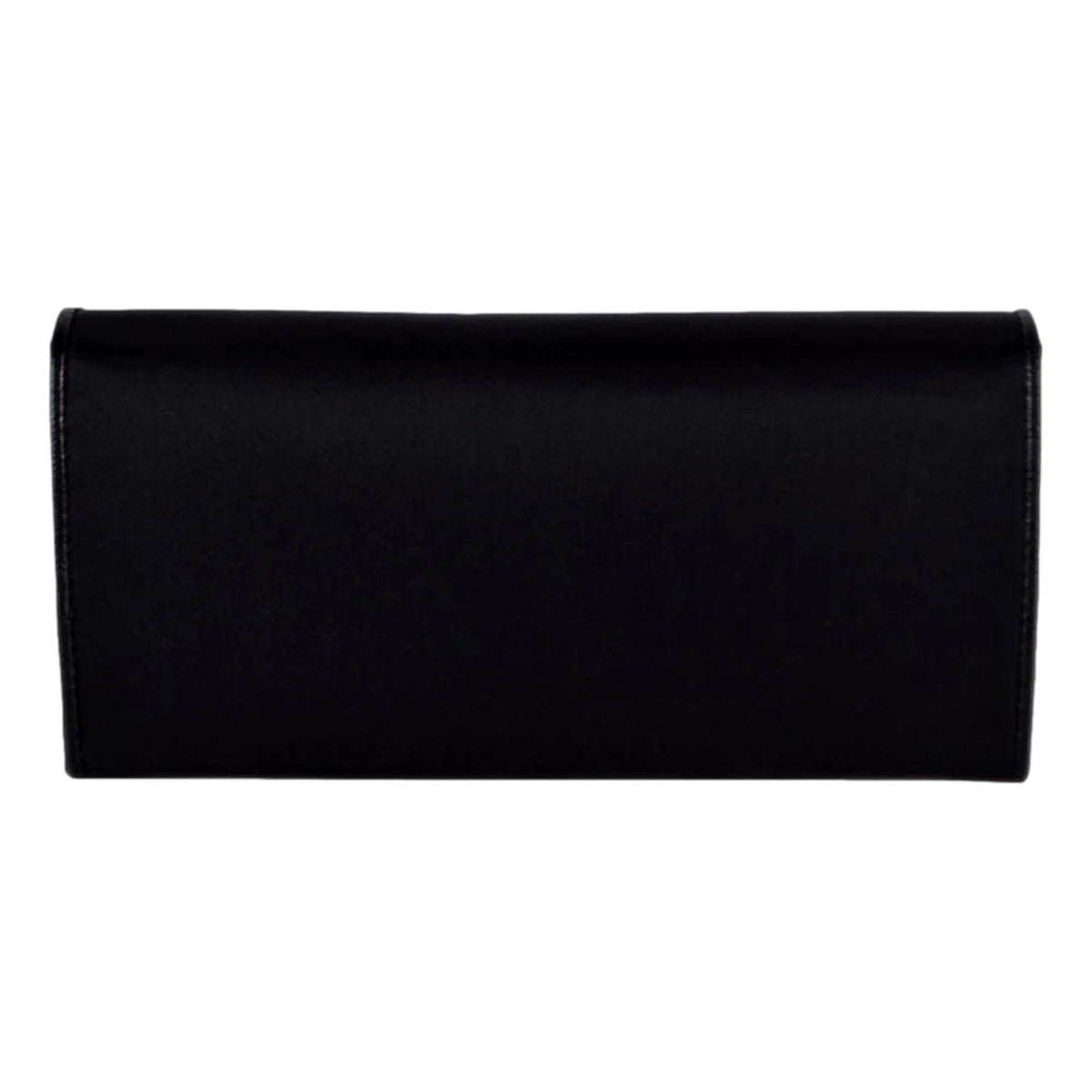 Prada Triangle Logo Tessuto Re - Nylon Black Continental Large Flap Wallet - Wallets - Clayton's Online Store