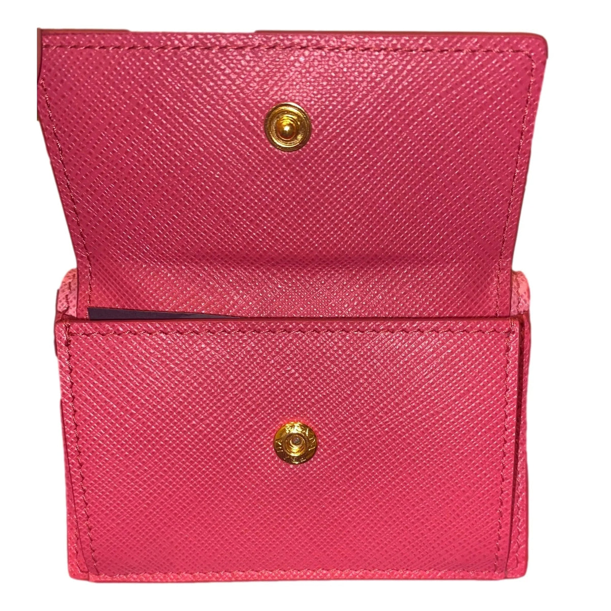 Prada Two - Toned Pink Tri - Fold Saffiano Wallet - Wallets - Clayton's Online Store