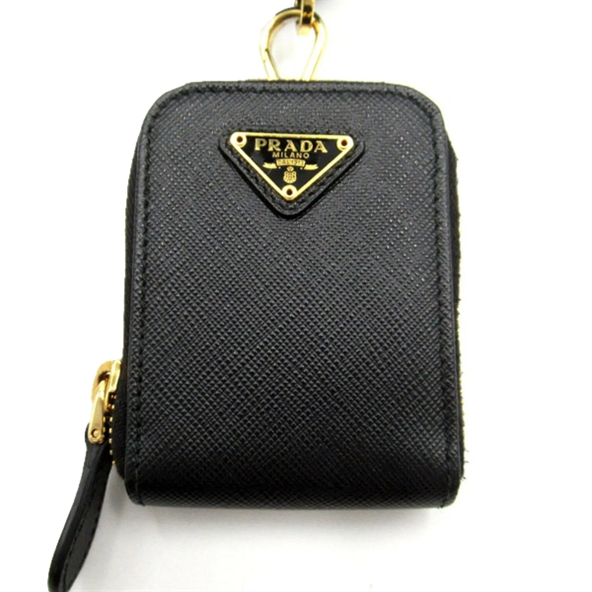 Prada Two - way Top Handle Crossbody Bag Saffiano Leather Black Gold Hardware - Handbags - Clayton's Online Store