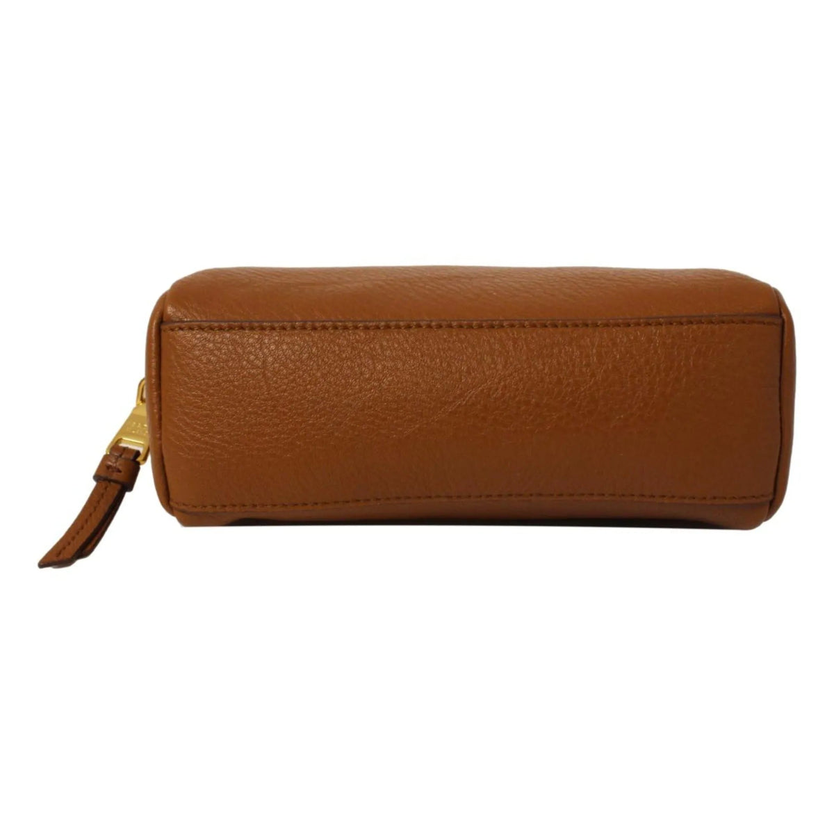 Prada Vitello Daino Cannella Brown Leather Cosmetic Pouch Clutch Bag - Handbags - Clayton's Online Store