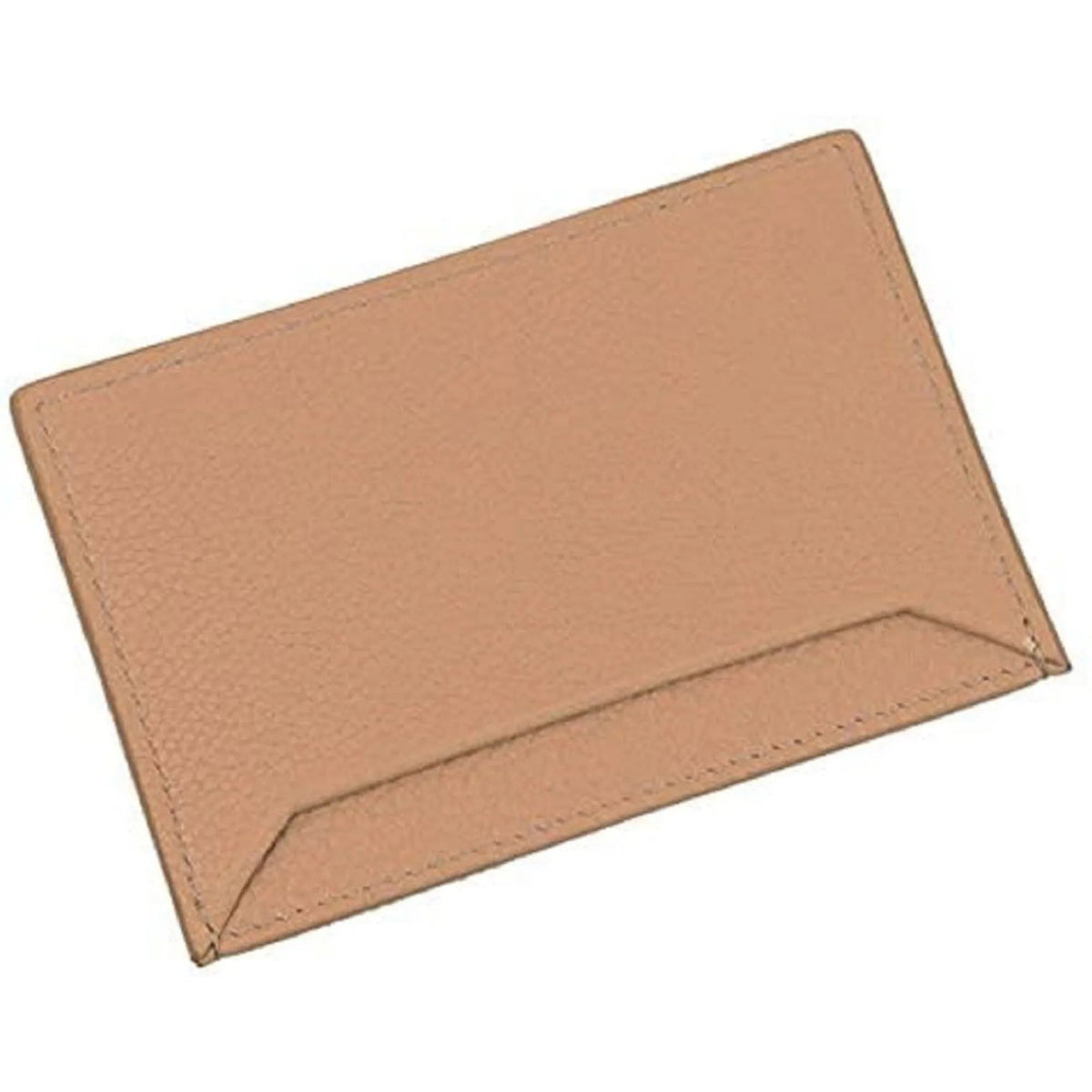 Prada Vitello Grain Leather Card Holder Cipria Beige Gold Logo - Wallets - Clayton's Online Store