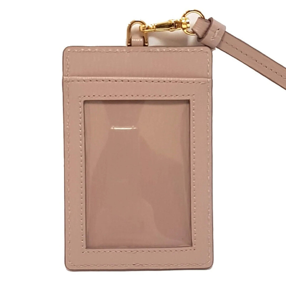 Prada Vitello Move Beige Leather Logo Plaque Lanyard Cardholder Wallet - Wallets - Clayton's Online Store