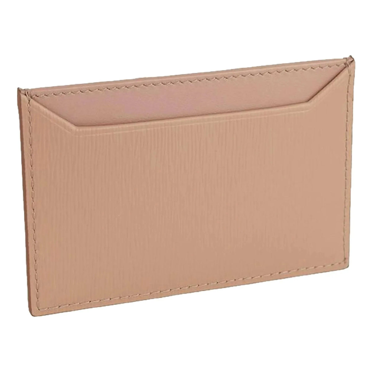 Prada Vitello Move Cipria Beige Leather Logo Plaque Card Holder Wallet - Wallets - Clayton's Online Store