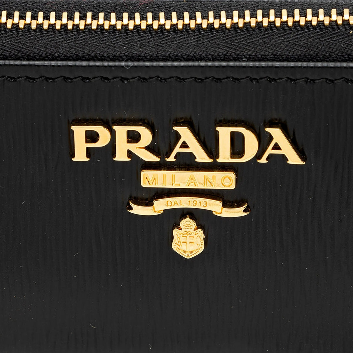 Prada Vitello Move Key Case Holder Wallet Zip Pouch Black Calf Leather - Wallets - Clayton's Online Store