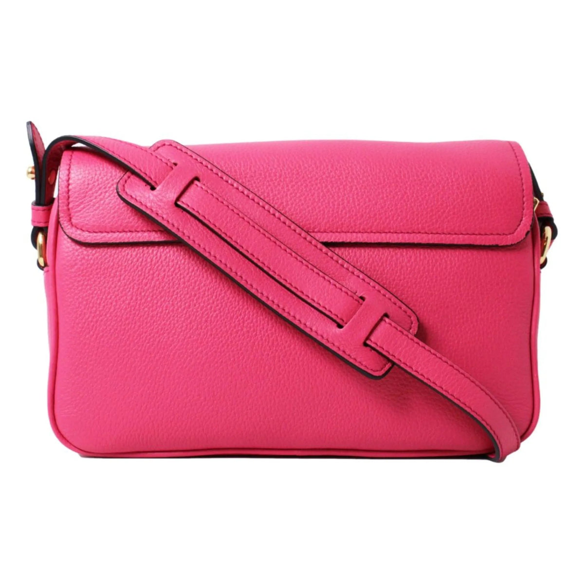 Prada Vitello Phenix Peonia Leather Flap Crossbody Bag - Handbags - Clayton's Online Store