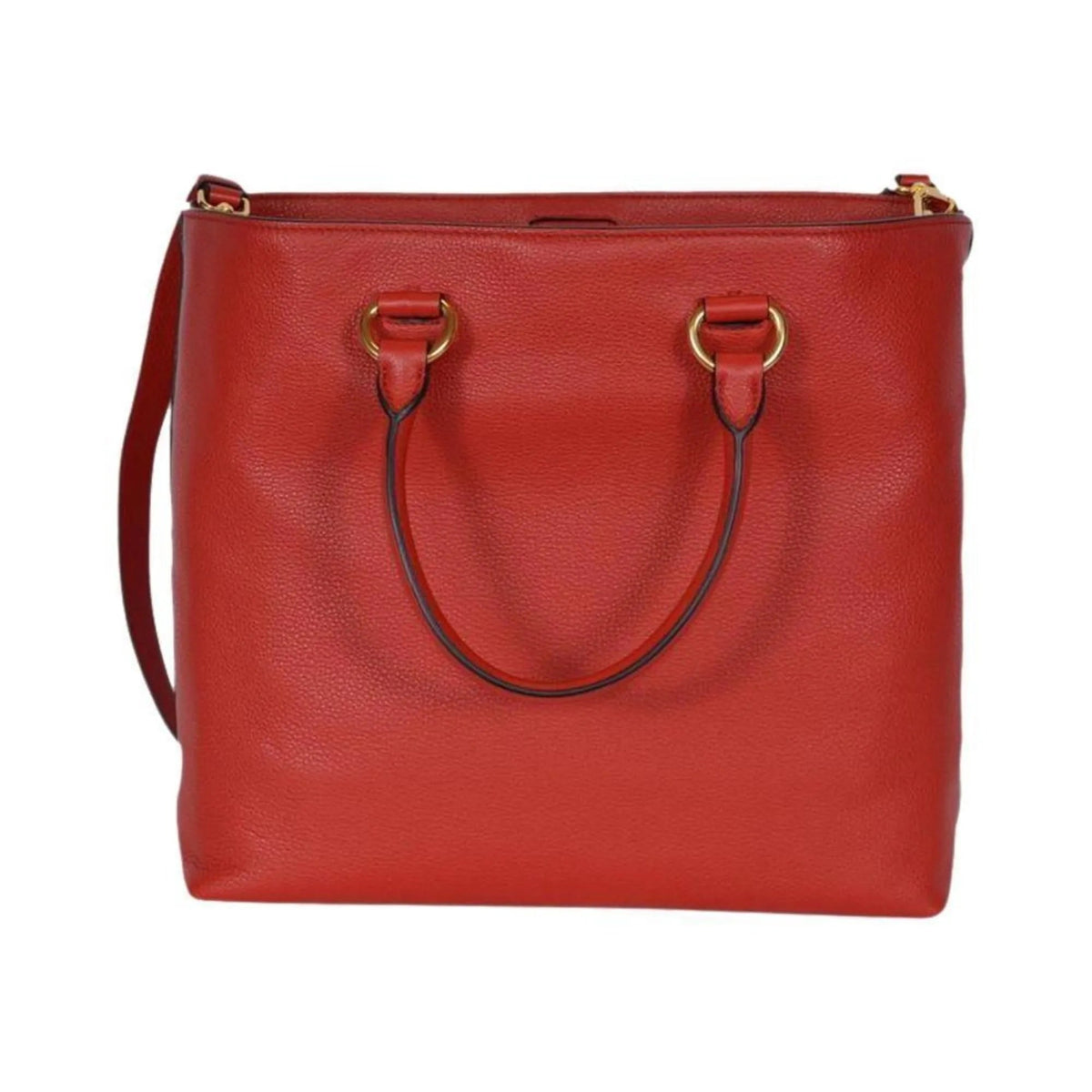 Prada Vitello Phenix Red Leather Shopping Tote - Handbags - Clayton's Online Store