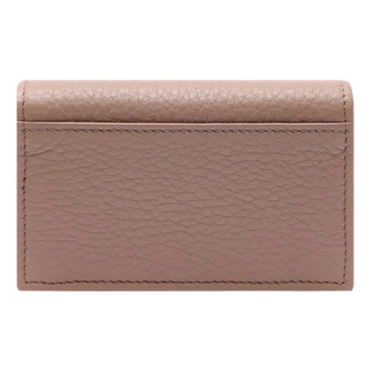 Prada Women's Vitello Grain Cammeo Beige Leather Card Case Wallet