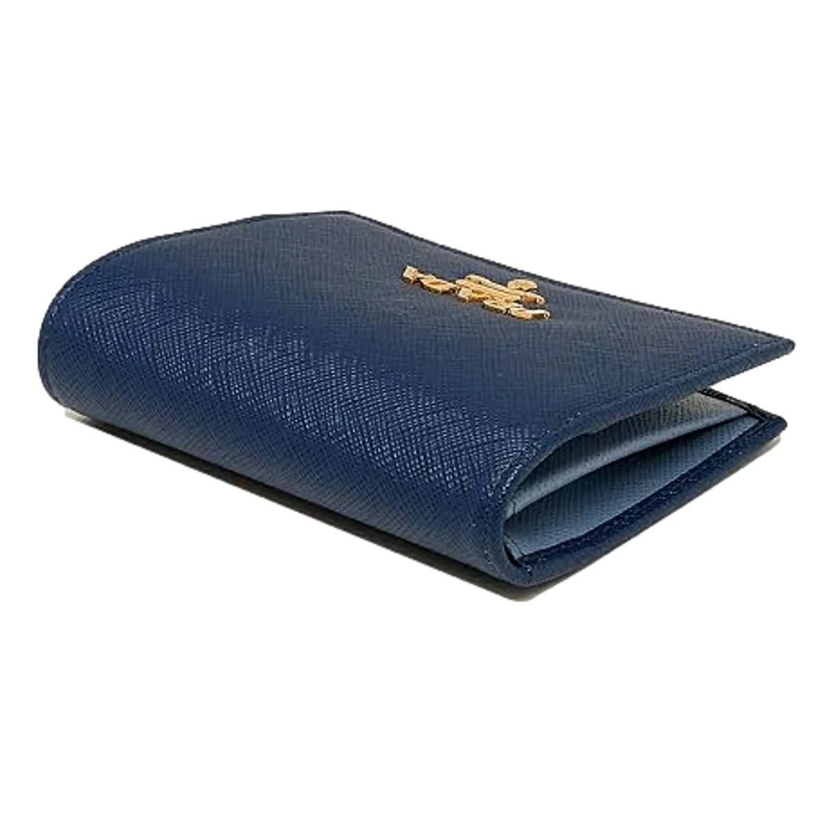 Prada Womens Saffiano Multi - Color Folding Wallet Bluette Blue and Astrale - Wallets - Clayton's Online Store