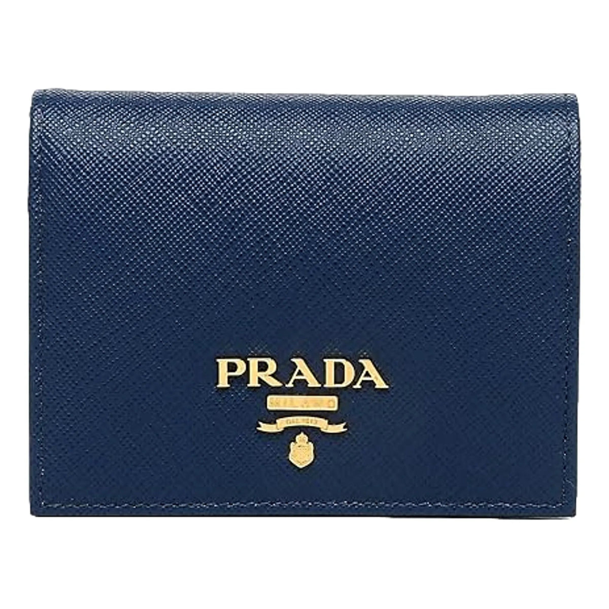 Prada Womens Saffiano Multi - Color Folding Wallet Bluette Blue and Astrale - Wallets - Clayton's Online Store