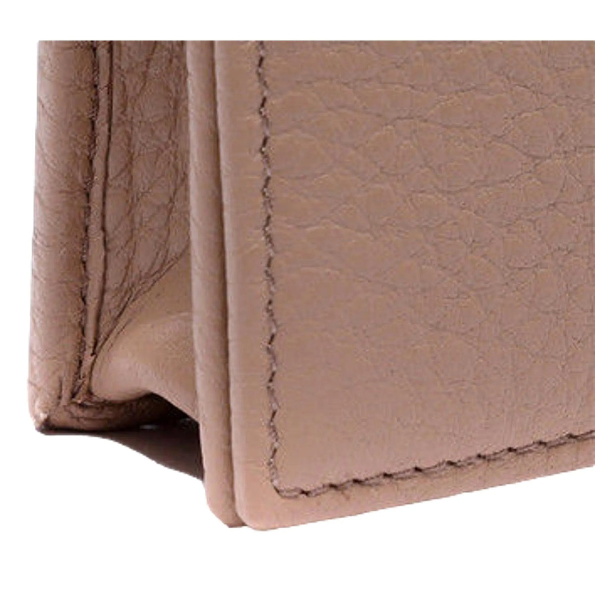 Prada Women's Vitello Grain Cammeo Beige Leather Card Case Wallet - Wallets - Clayton's Online Store