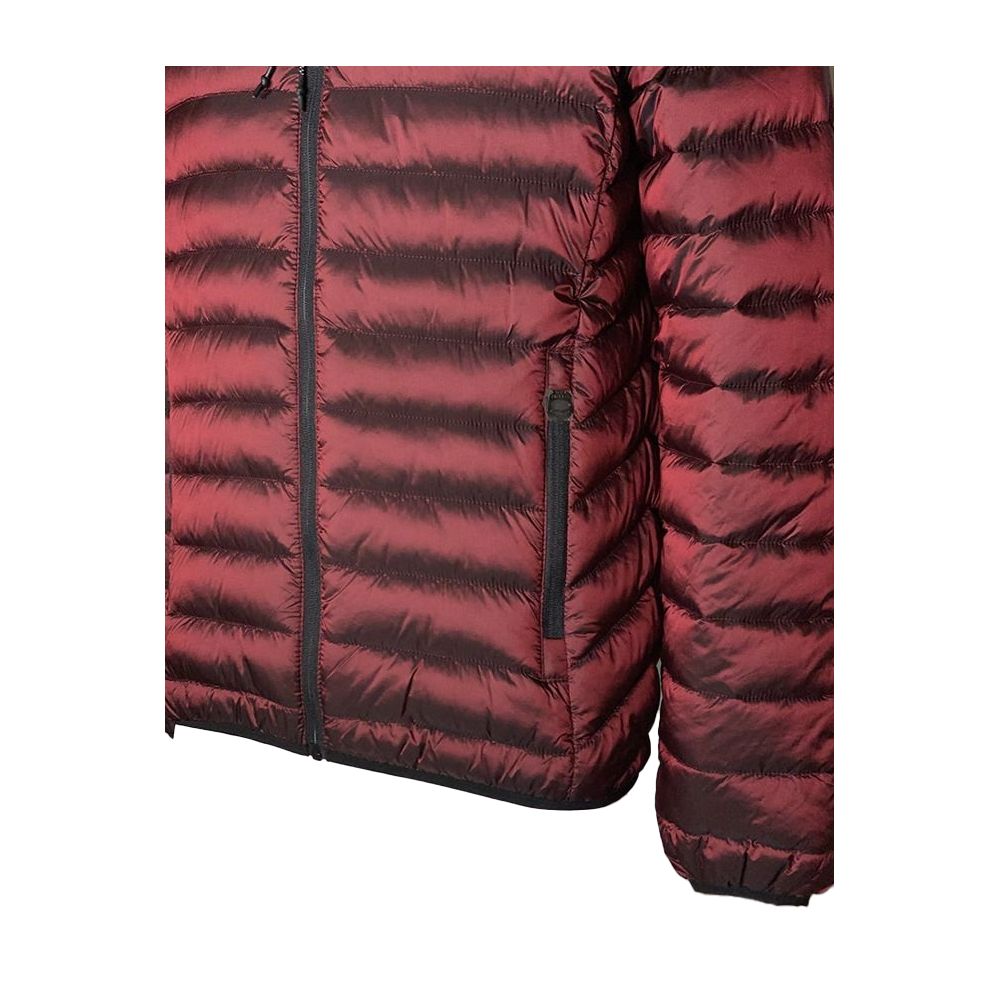 Fred Mello Elegant Pink Padded Jacket with Hood