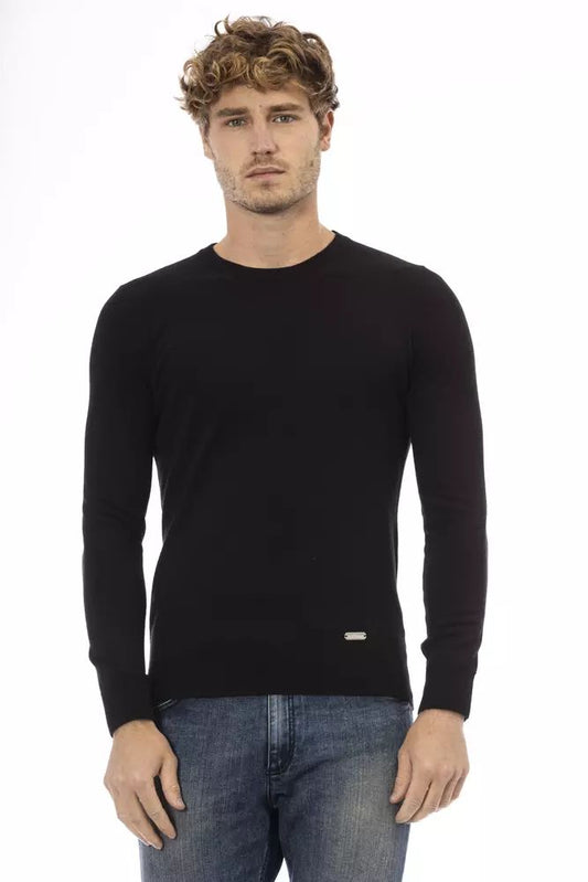 Baldinini Trend Elegant Crew Neck Wool-Blend Sweater