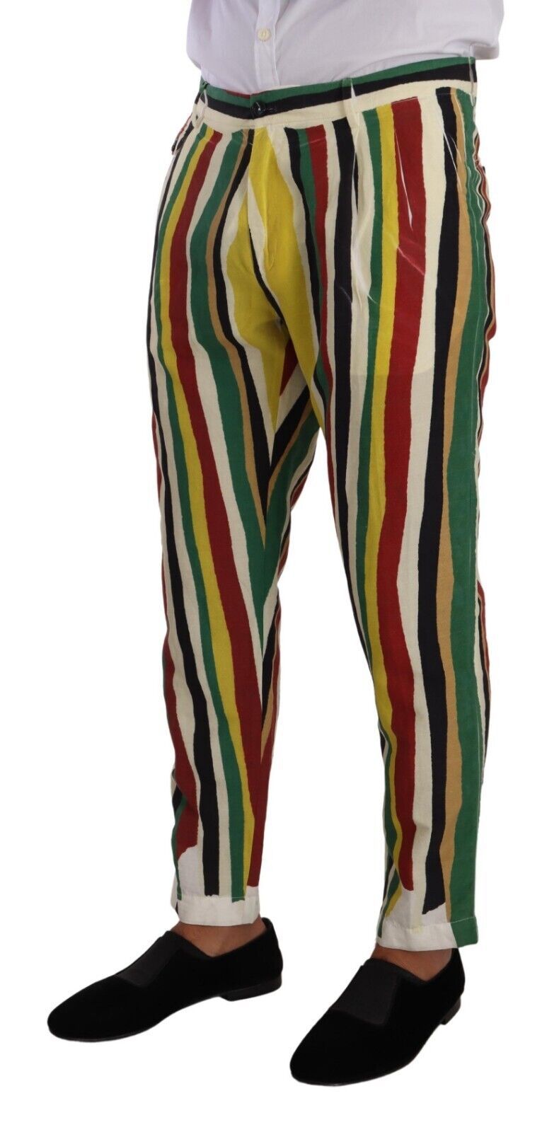 Dolce & Gabbana Elegant Striped Skinny Pants