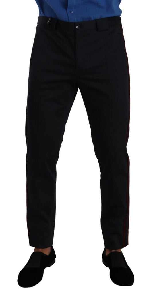 Dolce & Gabbana Chic Slim Fit Chinos Pants in Blue