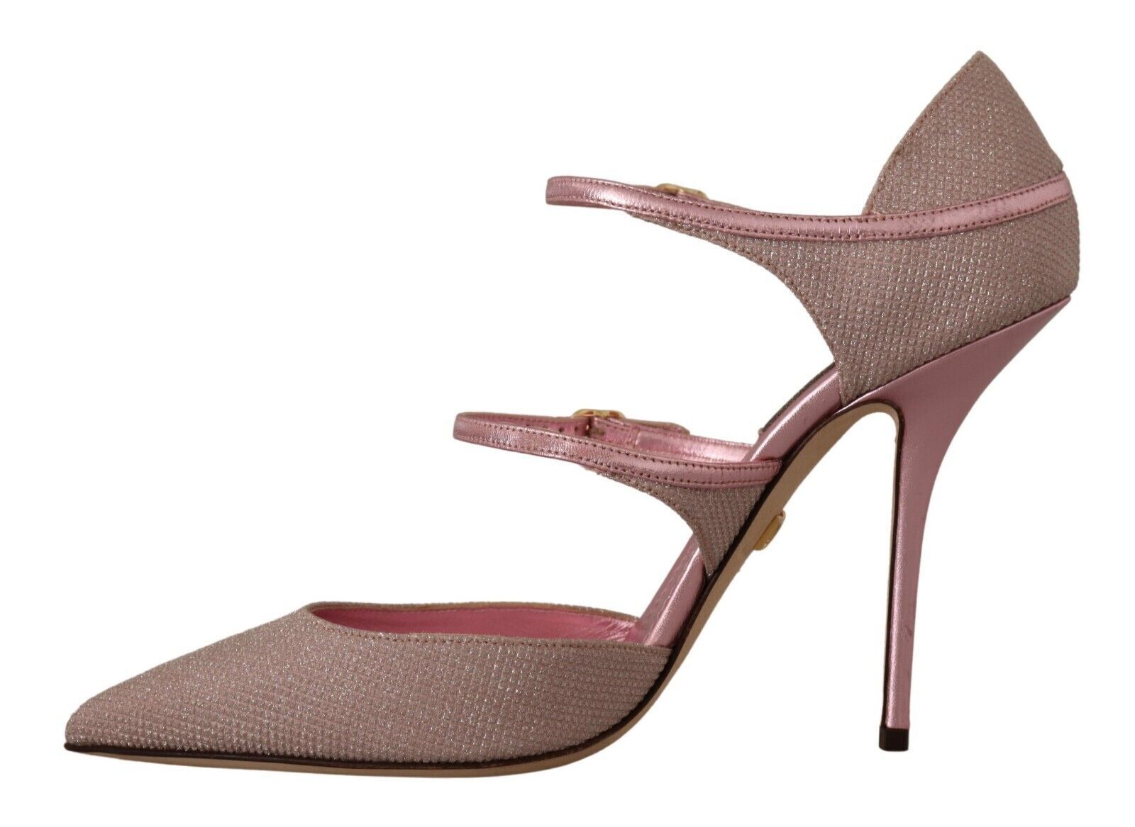 a pair of pink high heels with straps