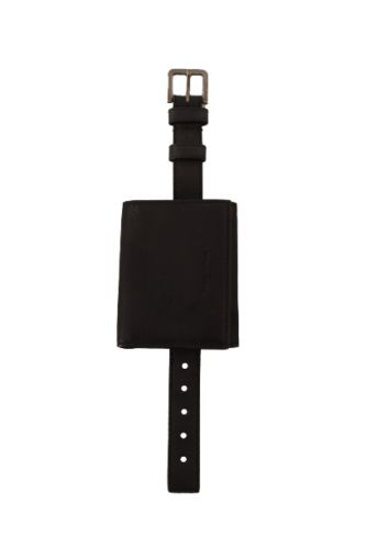 Dolce & Gabbana Elegant Black Leather Multi-Kit Trifold Wallet