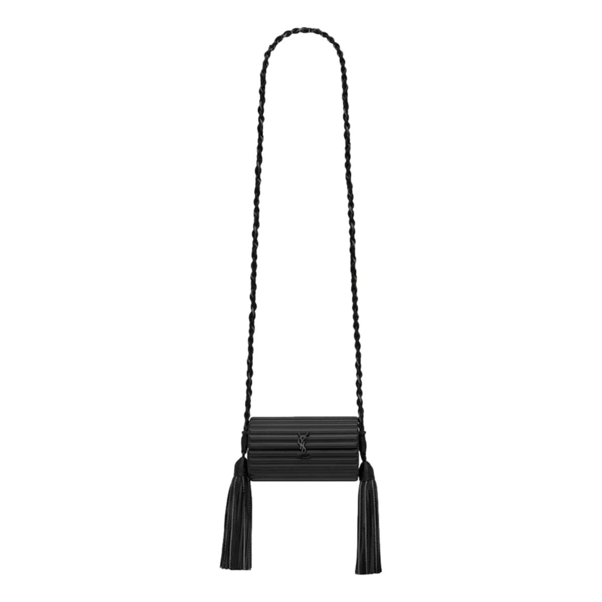 Saint Laurent Black Plexiglass Minaudiere Opium Box Bag - Handbags - Clayton's Online Store