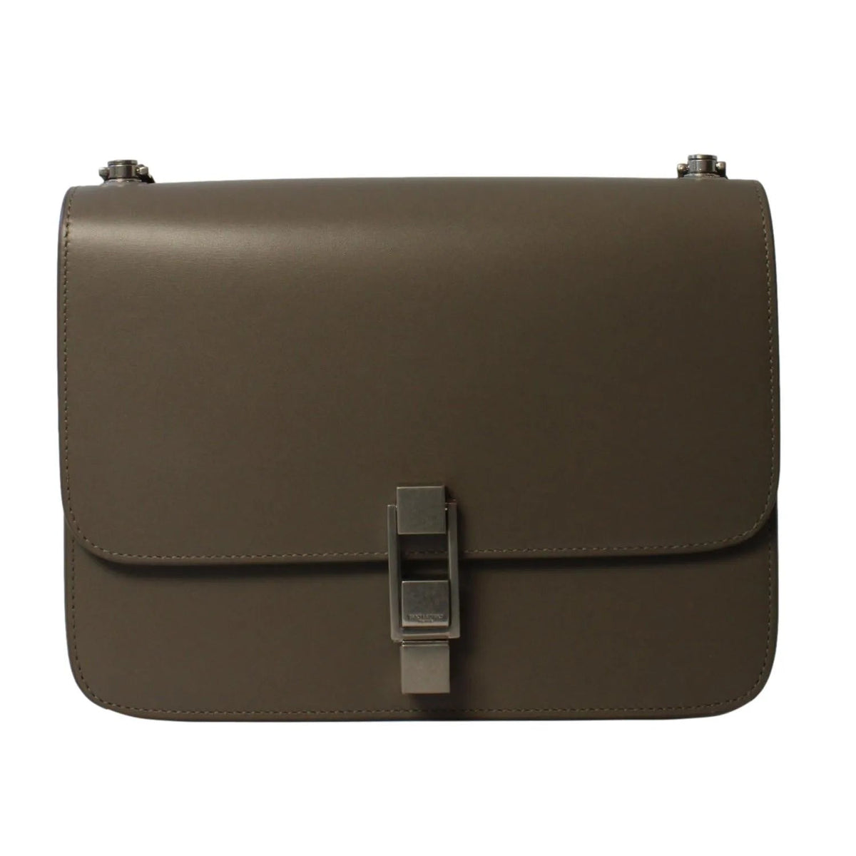 Saint Laurent Carre Taupe Ultra Soft Calf Leather Shoulder Bag - Handbags - Clayton's Online Store