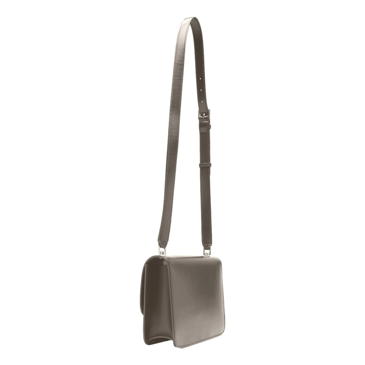 Saint Laurent Carre Taupe Ultra Soft Calf Leather Shoulder Bag - Handbags - Clayton's Online Store