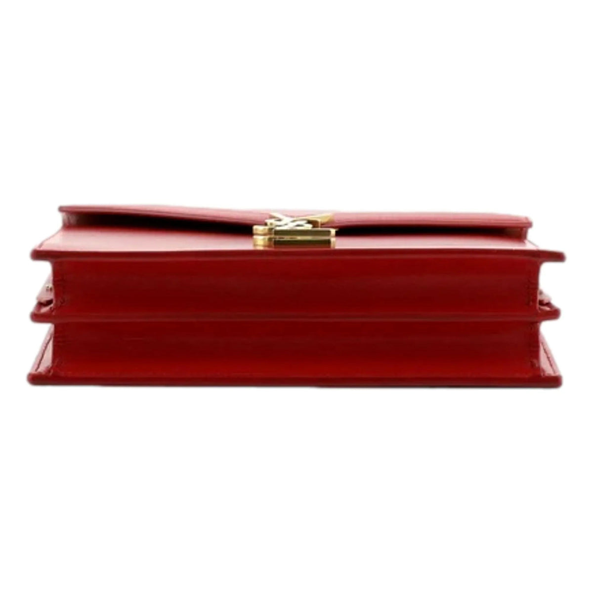 Saint Laurent Cassandra Red Leather Medium Shoulder Bag - Handbags - Clayton's Online Store