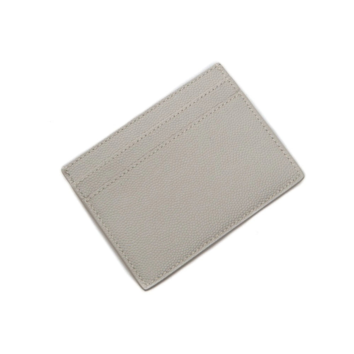 Saint Laurent Grey Grain de Poudre Leather Credit Card Case Wallet - Wallets - Clayton's Online Store