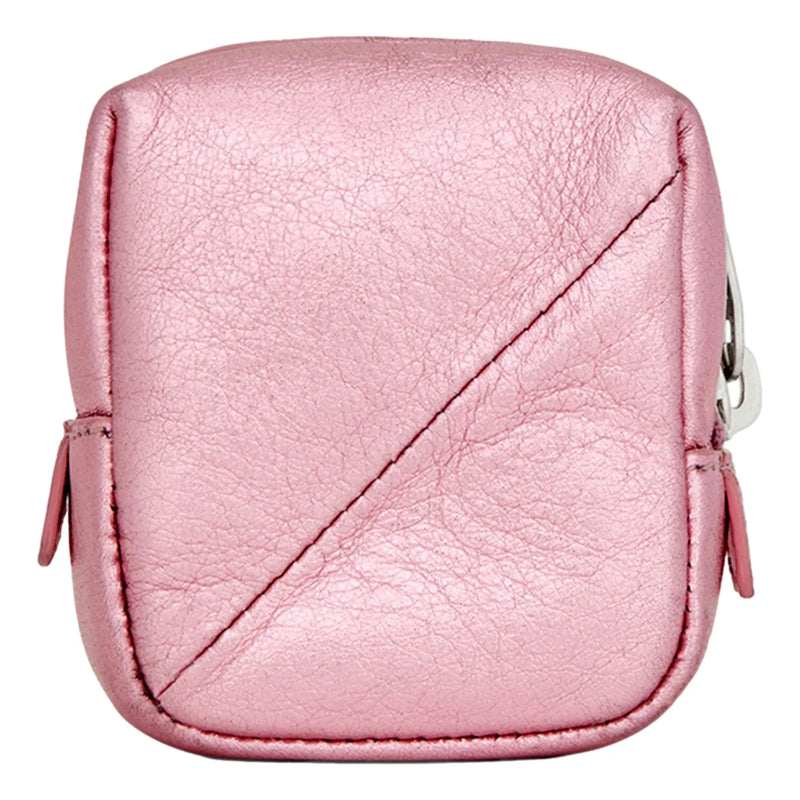 Saint Laurent Jamie YSL Keyring Cube Pink Leather