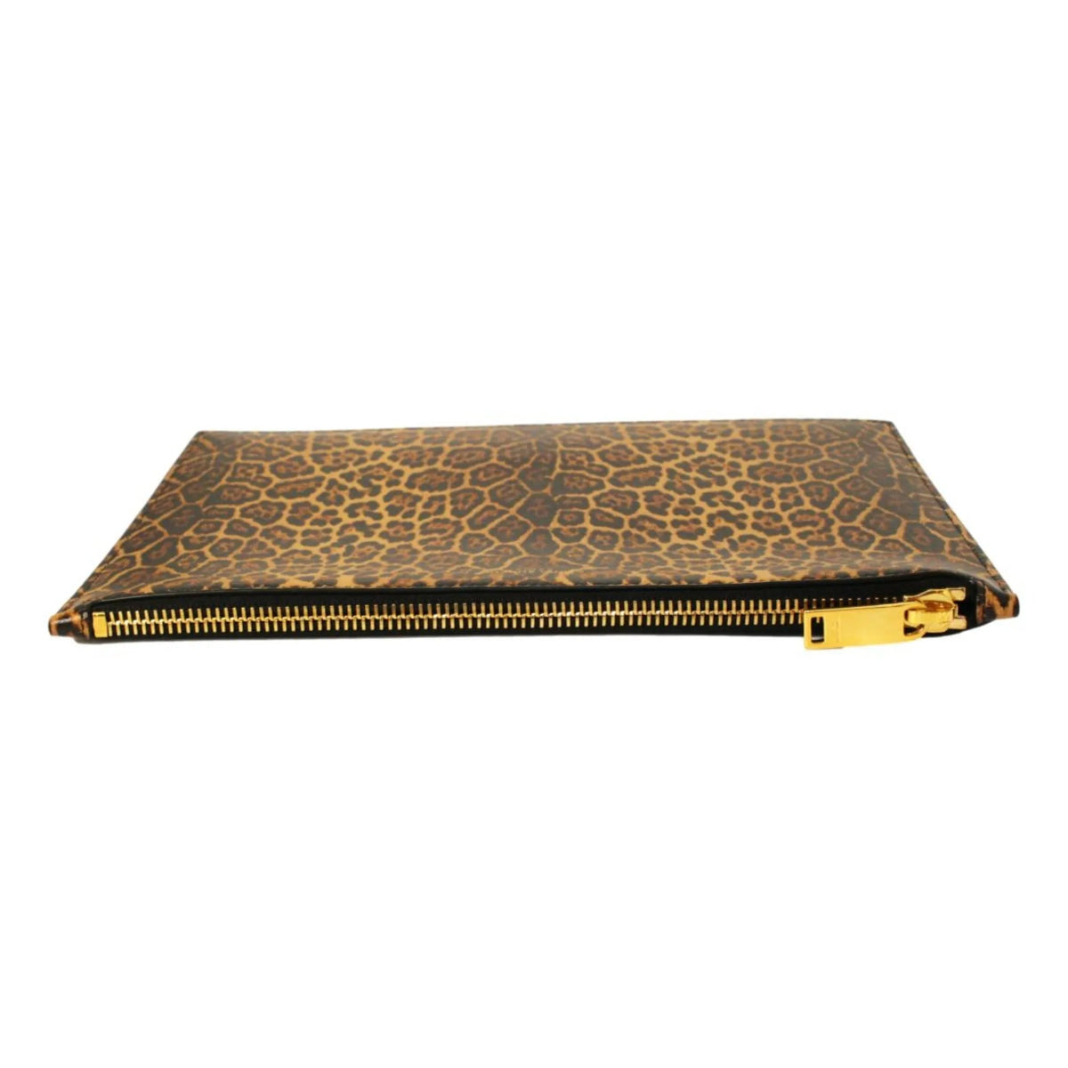 Saint Laurent Leopard Printed Calfskin Leather Medium Pouch - Handbags - Clayton's Online Store