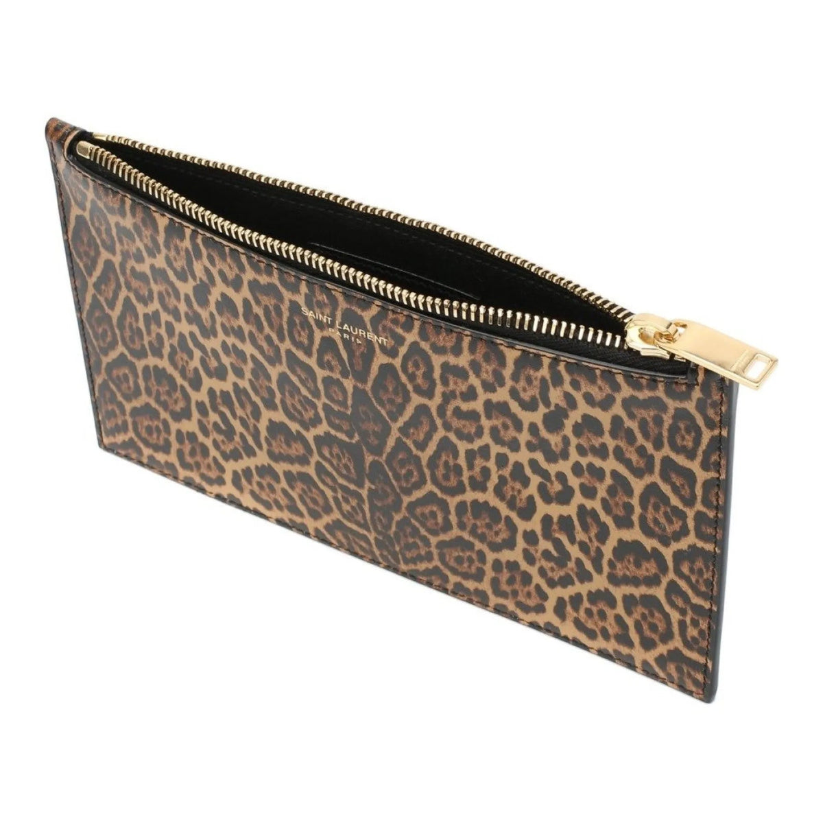 Saint Laurent Leopard Printed Calfskin Leather Small Pouch - Handbags - Clayton's Online Store