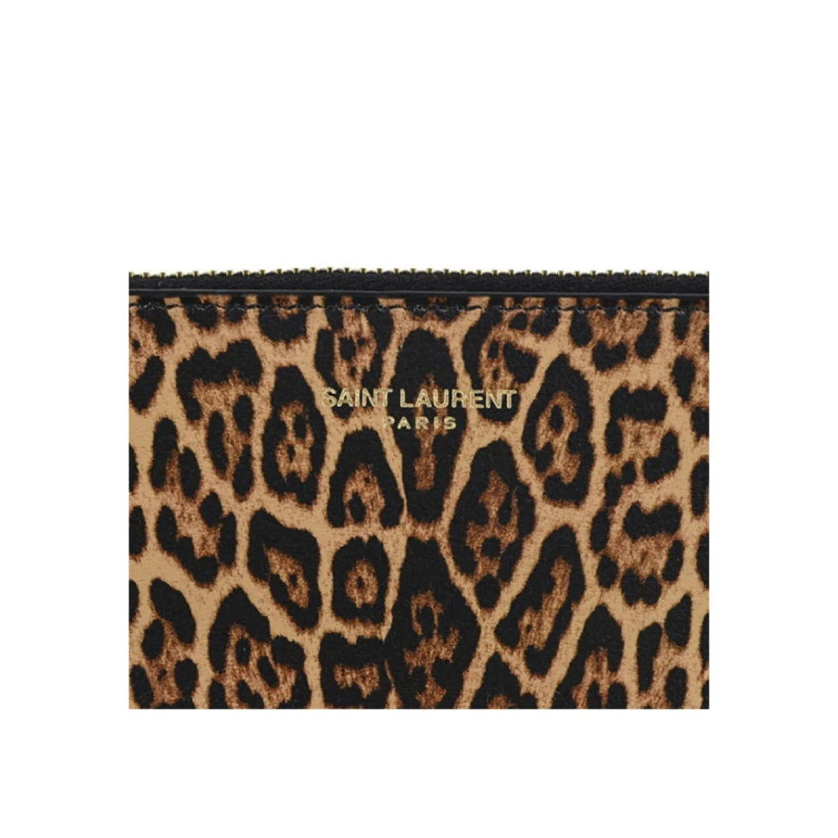 Saint Laurent Leopard Printed Calfskin Leather Small Pouch - Handbags - Clayton's Online Store