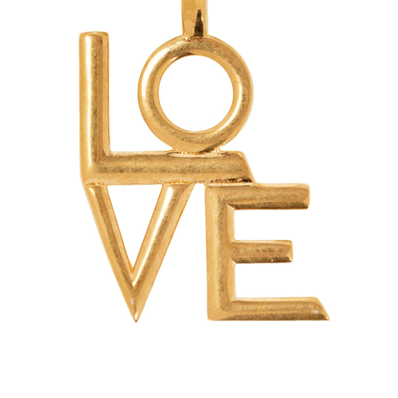 Saint Laurent Love Brass Keyring 670425