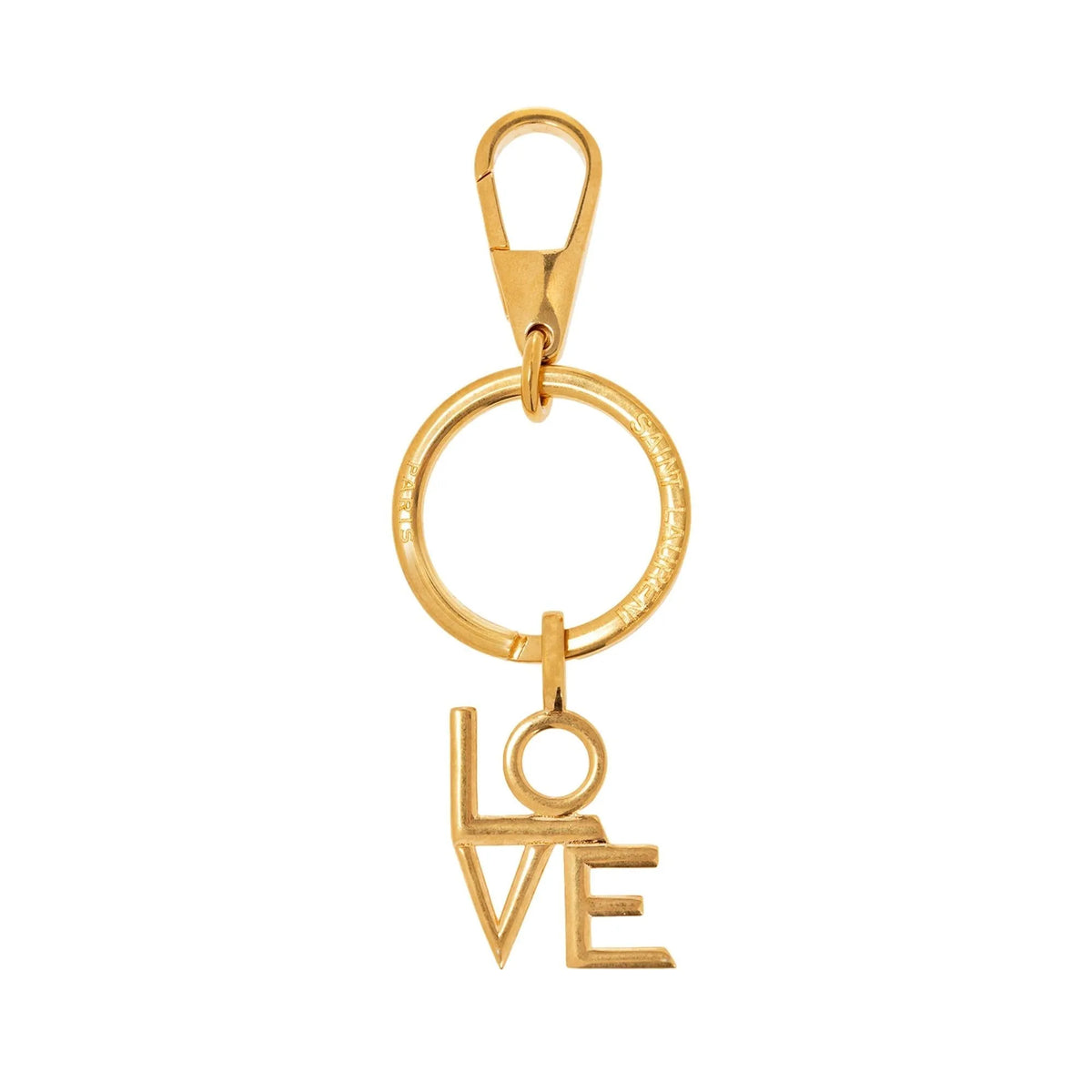 Saint Laurent Love Brass Keyring 670425