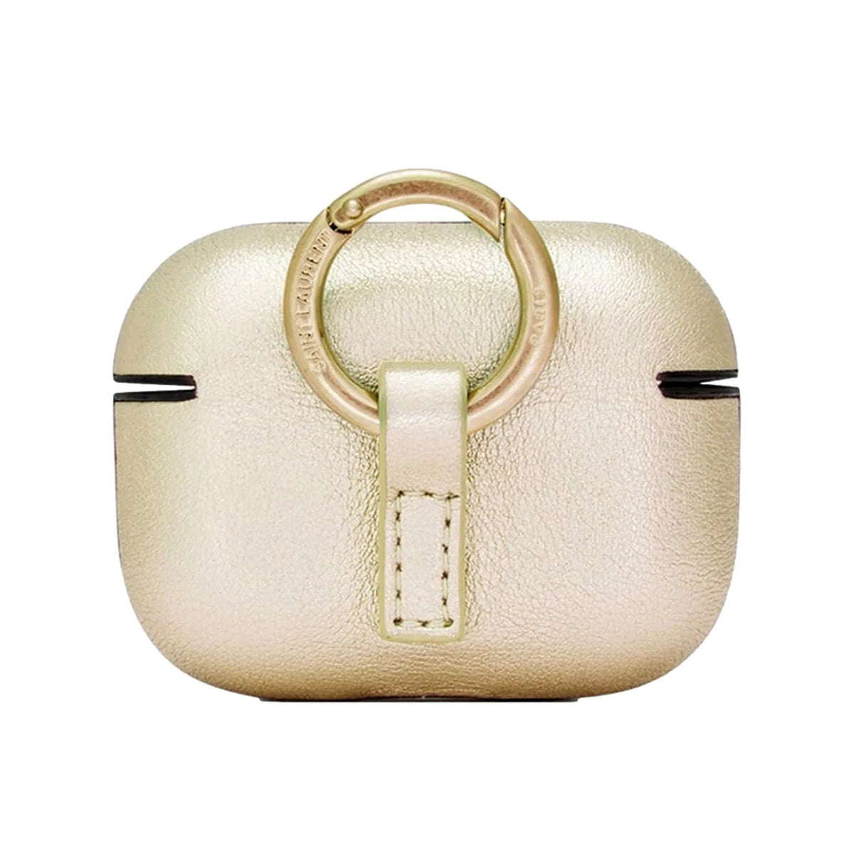 Saint Laurent Metallic Gold Leather Airpods Pro Case - Keychains - Clayton's Online Store