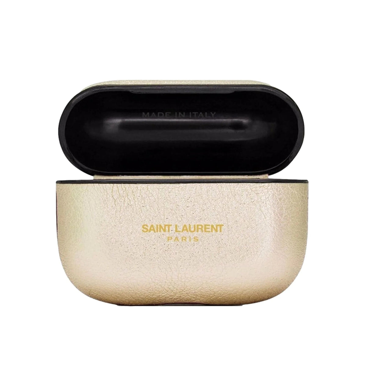 Saint Laurent Metallic Gold Leather Airpods Pro Case - Keychains - Clayton's Online Store