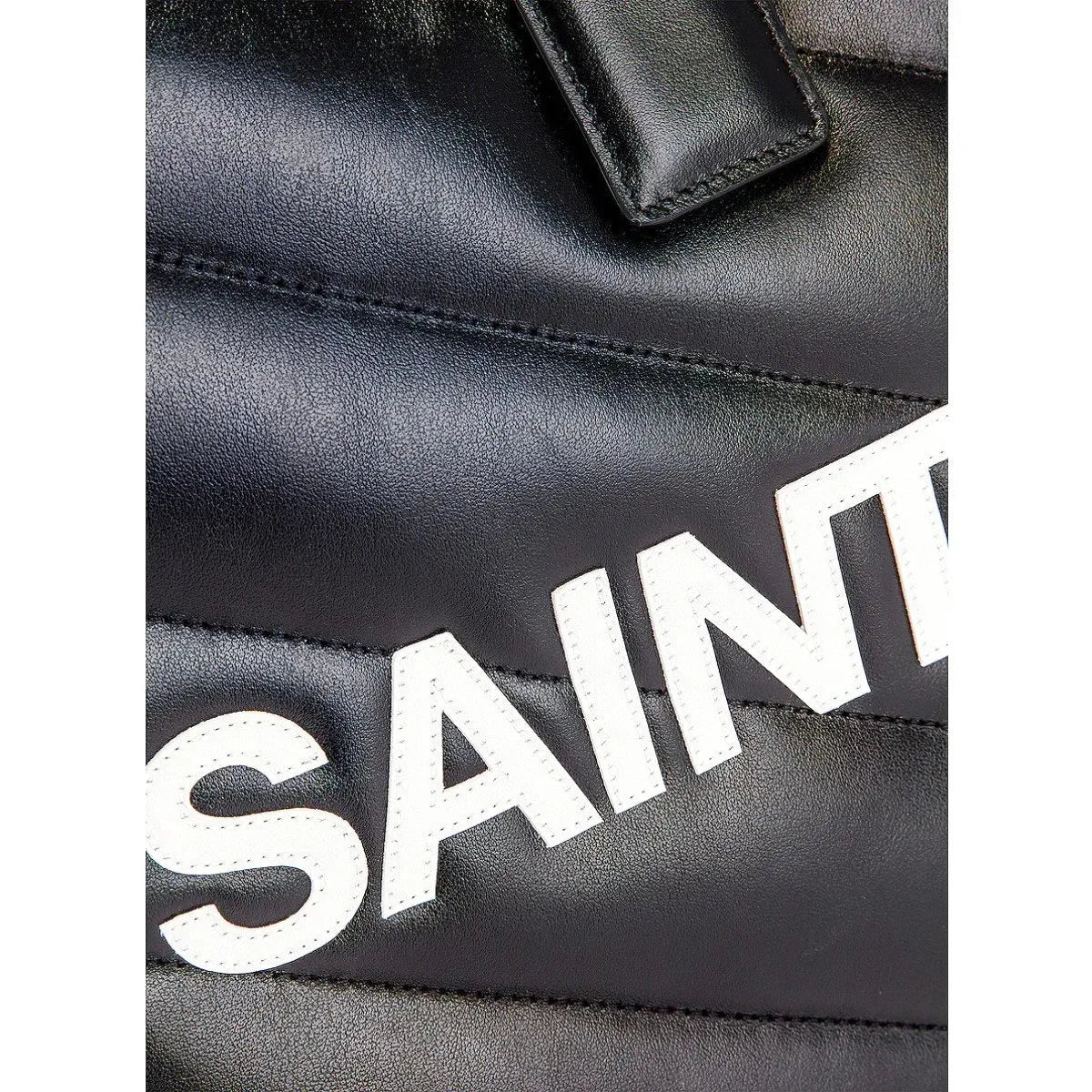 Saint Laurent Miles Logo Black Calf Leather Duffel Bowling Bag - Handbags - Clayton's Online Store