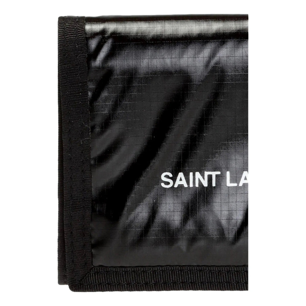 Saint Laurent Nuxx Ripstop Black Trifold Flap Wallet - Wallets - Clayton's Online Store