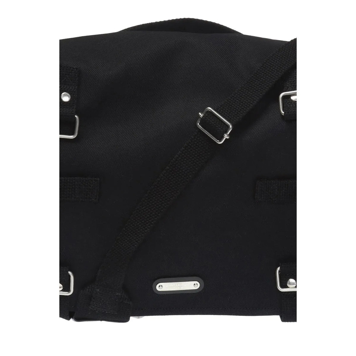 Saint Laurent Sac Army Black Canvas Messenger Bag