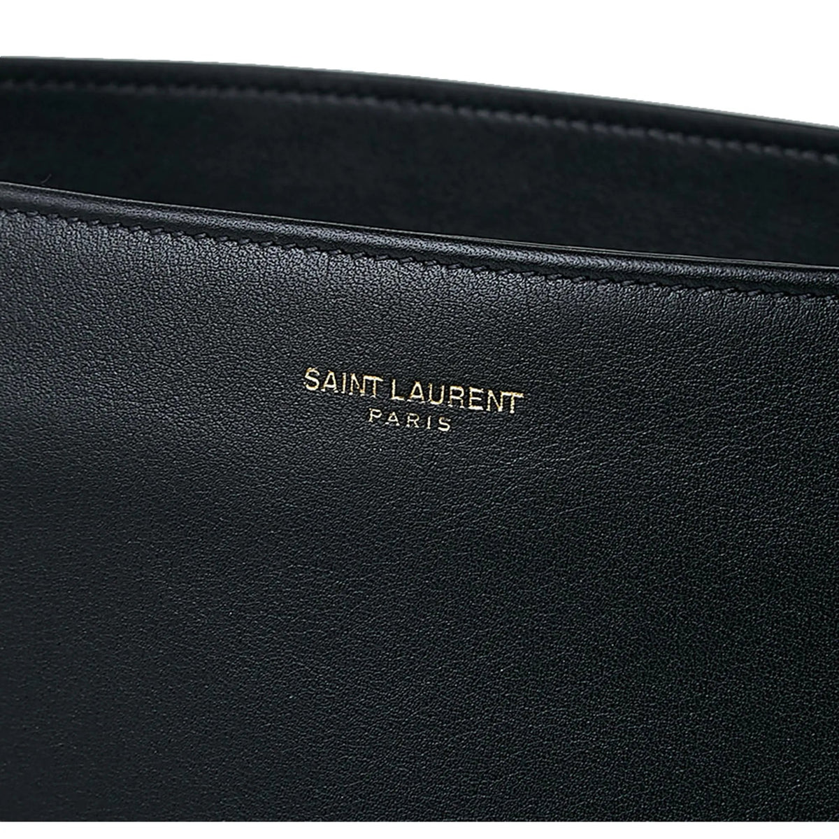 Saint Laurent Siena Ultra Lux Black Calf Leather Chain Shoulder Tote Bag - Handbags - Clayton's Online Store