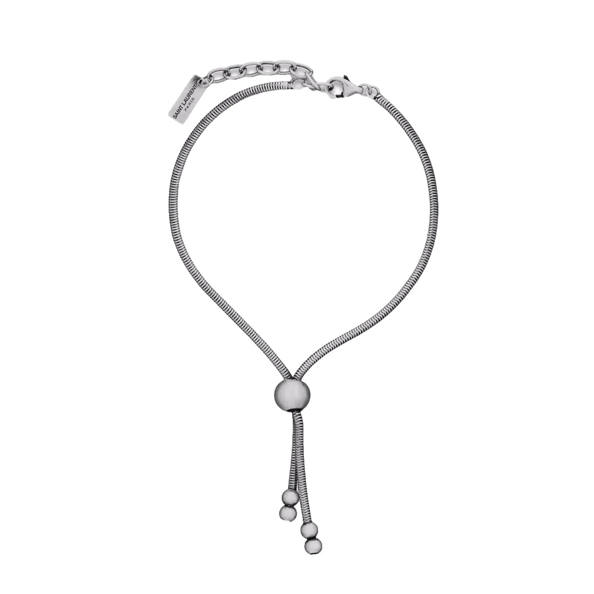 Saint Laurent Silver Bolo Tie Bracelet Large - Jewelry - Clayton's Online Store