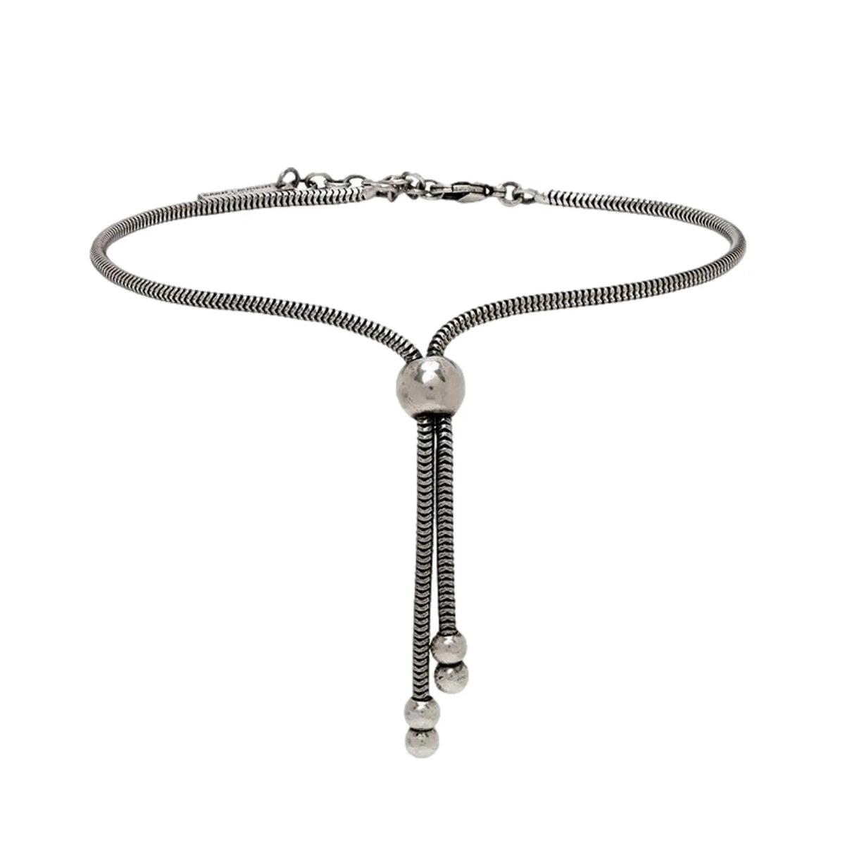 Saint Laurent Silver Bolo Tie Bracelet Large - Jewelry - Clayton's Online Store