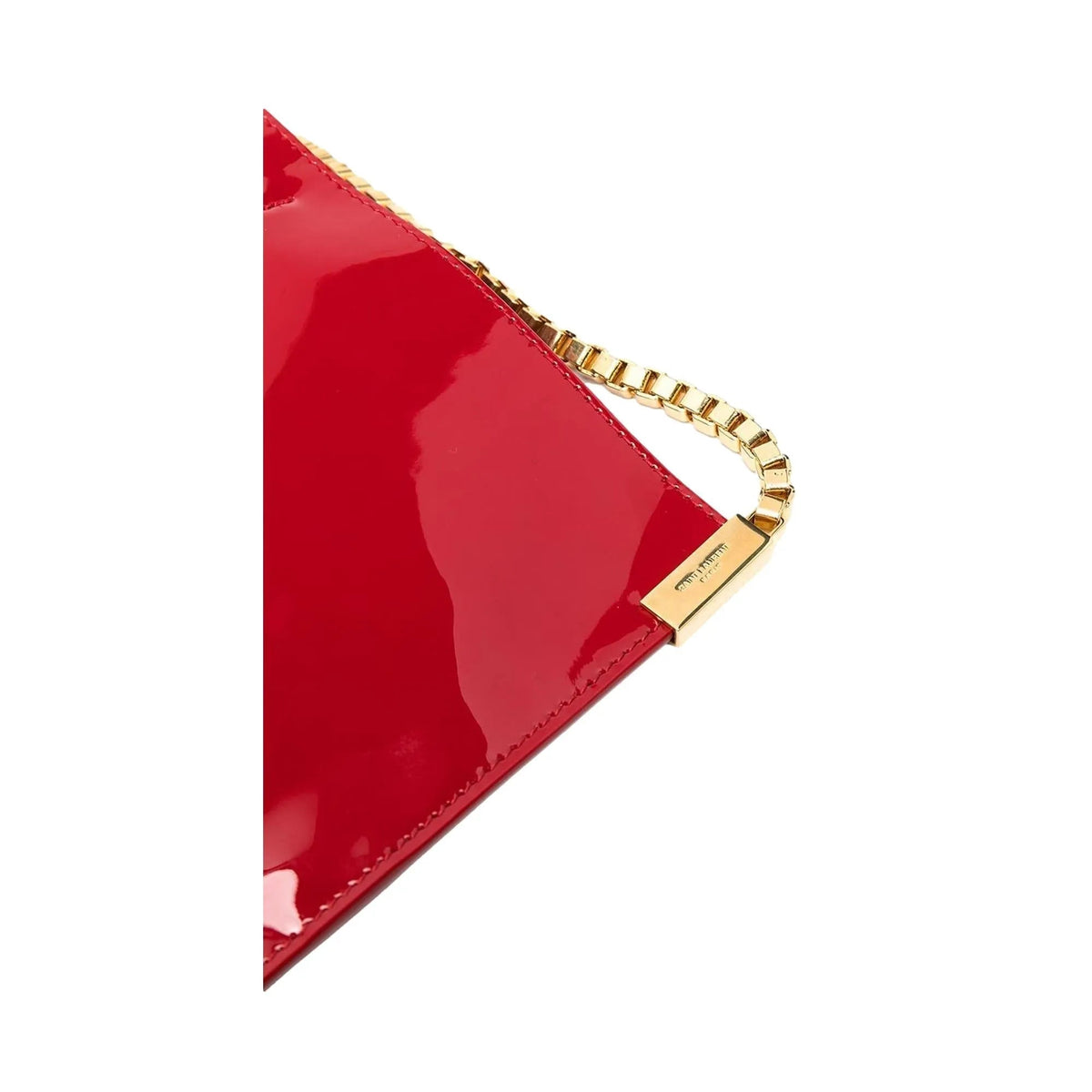 Saint Laurent Suzanne Red Patent Leather Small Chain Hobo Bag - Handbags - Clayton's Online Store