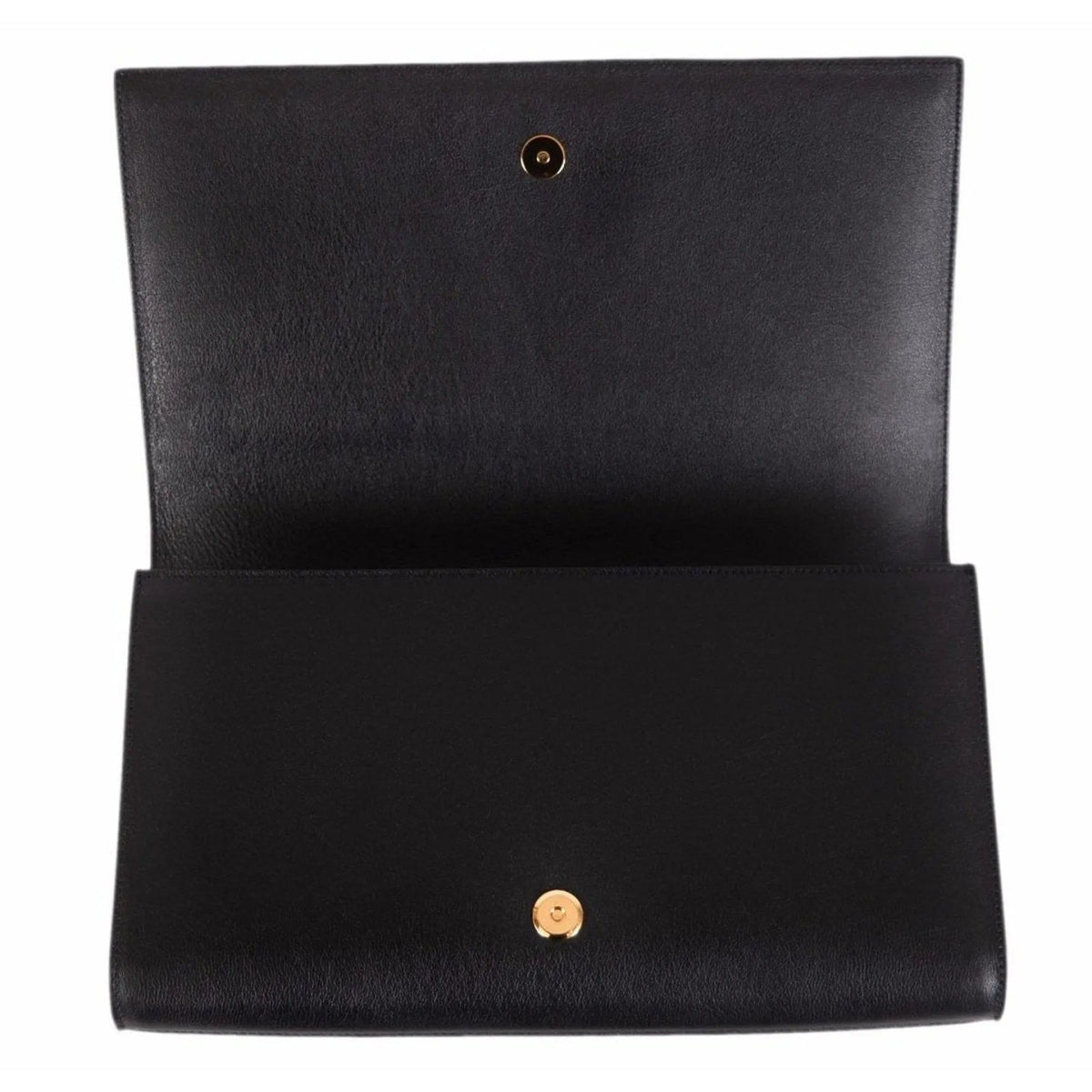 Saint Laurent YSL Belle de Jour Leather Black Large Clutch Bag - Handbags - Clayton's Online Store