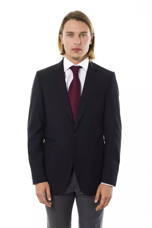 Uominitaliani Elegant Wool Two-Button Men's Blazer