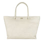 Cavalli Class Chic White Calfskin Leather Handbag