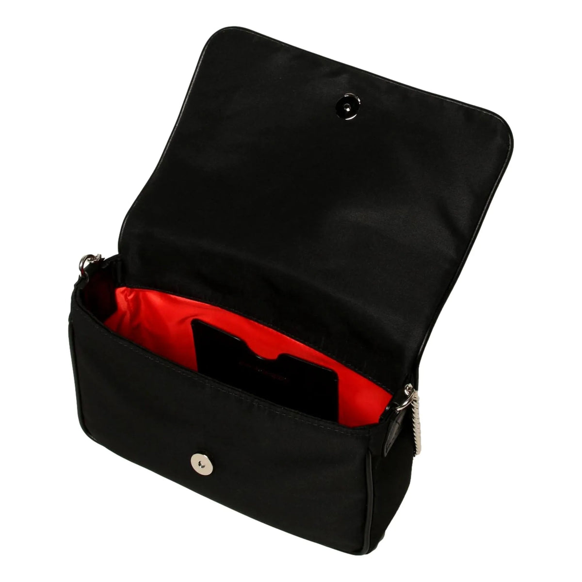 The Alexander McQueen Small Black Nylon Skull Shoulder Bag - Handbags - Clayton's Online Store