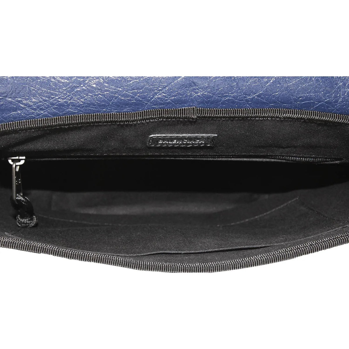 The Balenciaga Arena Blue Lambskin Leather Flap Messenger Bag - Handbags - Clayton's Online Store