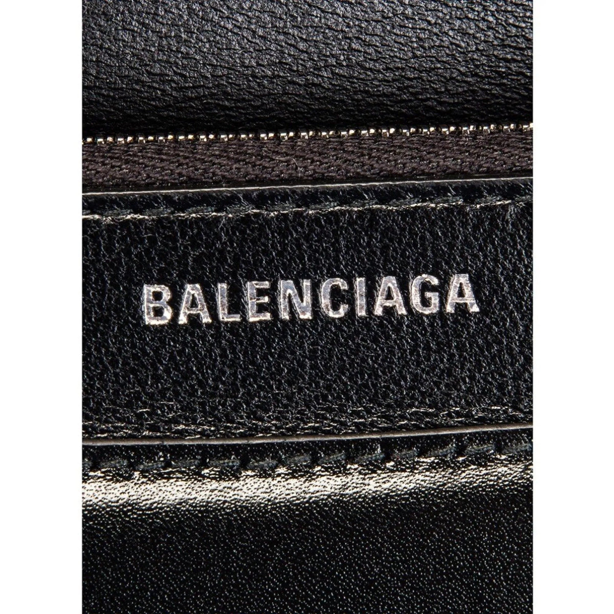 The Balenciaga Black Shiny Calfskin Leather Chain Wallet Shoulder Bag - Handbags - Clayton's Online Store