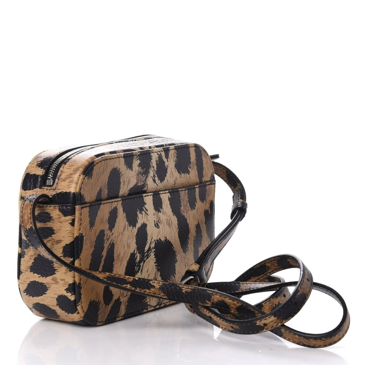 The Balenciaga Calfskin Logo Printed Leopard XS Everyday Camera Bag - Handbags - Clayton's Online Store