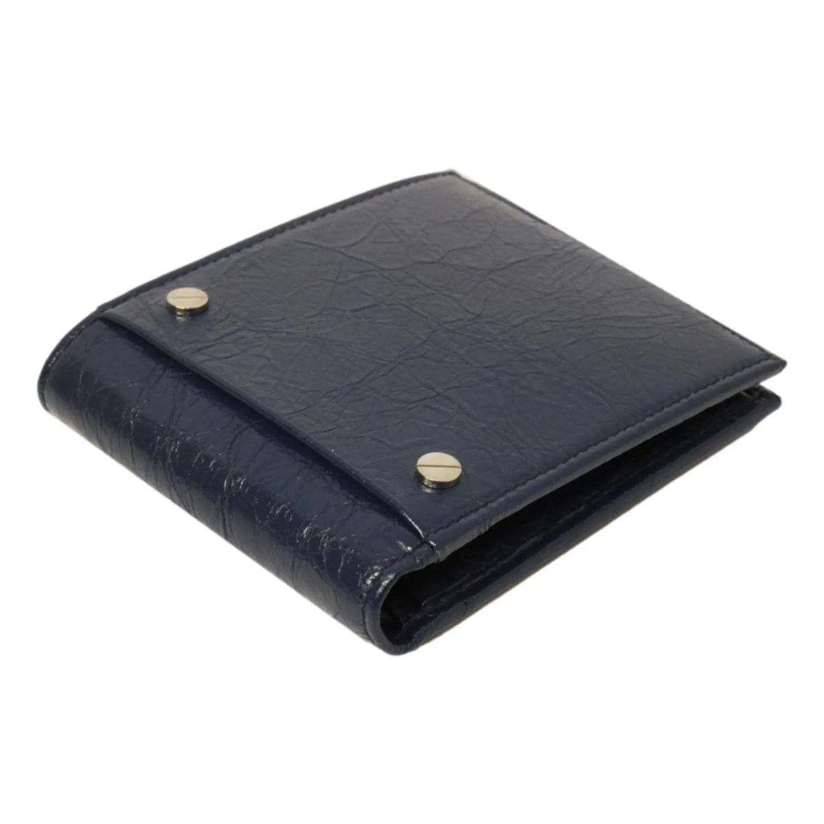 The Balenciaga Cash Square Blue Arena Leather Bifold Wallet - Wallets - Clayton's Online Store