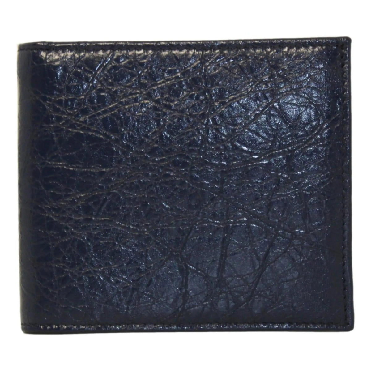 The Balenciaga Cash Square Blue Arena Leather Bifold Wallet - Wallets - Clayton's Online Store