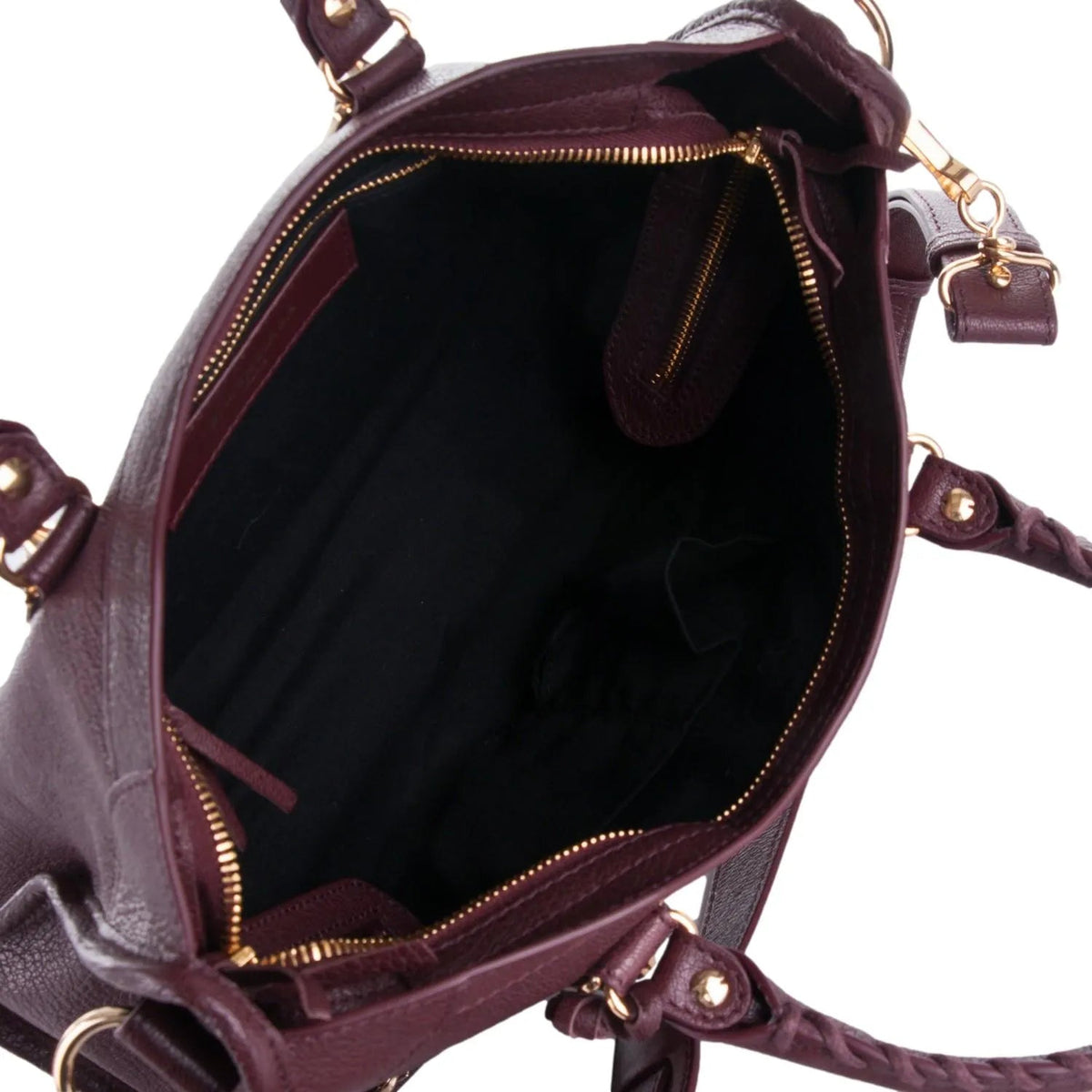 The Balenciaga City Prune Purple Goat Leather Small Shoulder Bag - Handbags - Clayton's Online Store